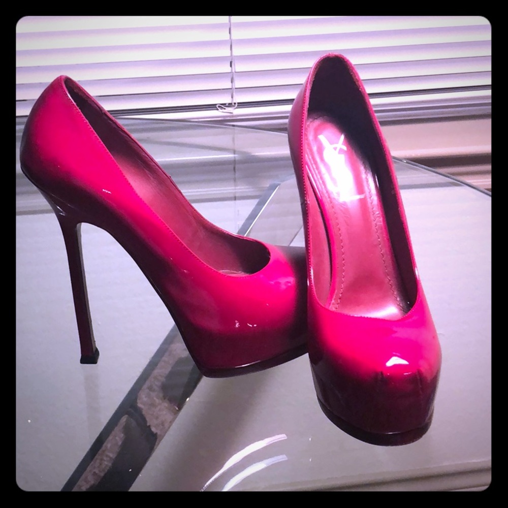 Gorgeous cherry red YSL Saint Laurent Tribute 38 8